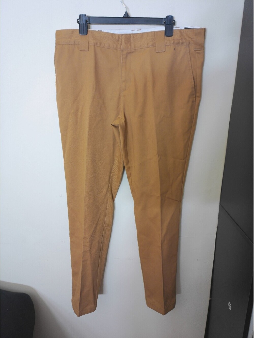 NWT Dickies Slim Fit Work Pants Mens Size 36x32 Brown Chinos Trousers